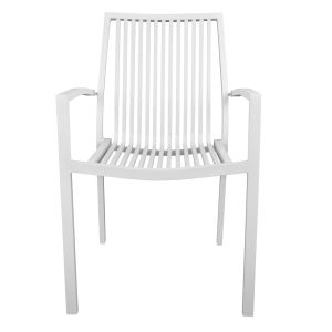 Градински алуминиев стол бял Hm5130,01 54,2x59x83,5cm