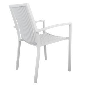 Градински алуминиев стол бял Hm5130,01 54,2x59x83,5cm