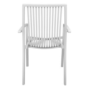 Градински алуминиев стол бял Hm5130,01 54,2x59x83,5cm