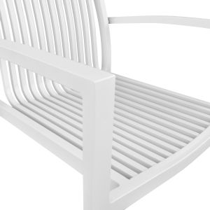 Градински алуминиев стол бял Hm5130,01 54,2x59x83,5cm