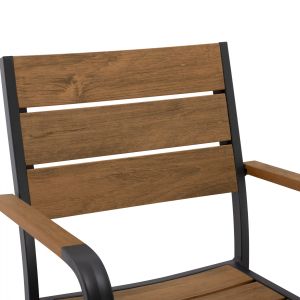 Градински алумниев стол Hm5127,02 55x56x85cm