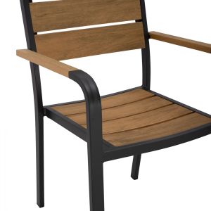 Градински алумниев стол Hm5127,02 55x56x85cm