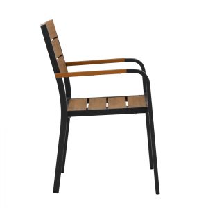 Градински алумниев стол Hm5127,02 55x56x85cm