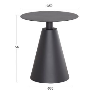 Garden set 3 pieces Orego Hm21106.01 aluminum in dark gray color