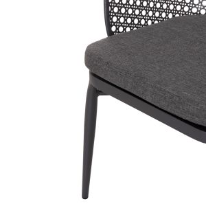 Garden set 3 pieces Orego Hm21106.01 aluminum in dark gray color