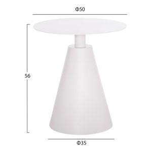 Garden set 3 pieces Orego Hm21106.02 aluminum in white color