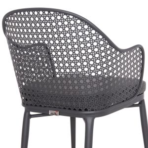 Garden set 3 pieces Orego Hm21107.01 aluminum and metal in dark gray color