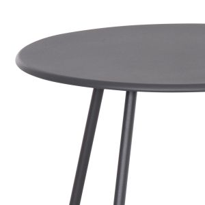 Garden set 3 pieces Orego Hm21107.01 aluminum and metal in dark gray color