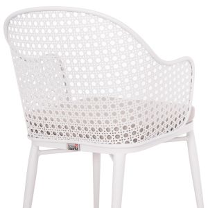 Garden set 3 pieces Orego Hm21107.02 aluminum and metal in white color