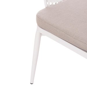 Garden set 3 pieces Orego Hm21107.02 aluminum and metal in white color