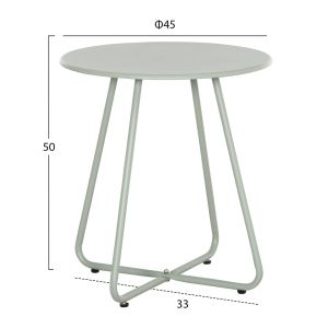 Garden set 3 pieces Orego Hm21107.06 aluminum and metal in pistachio color