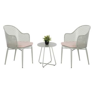 Garden set 3 pieces Orego Hm21107.06 aluminum and metal in pistachio color