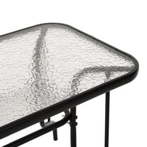 Garden set Adam Hm5193.13 table with 4 dining chairs - black