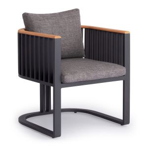 Garden set Eternity Sm21130.01 with table and 8 chairs - dark gray