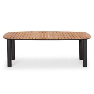 Градински комплект Eutopia Sm21128.01 с маса и 6 кросята - тъмно сив
