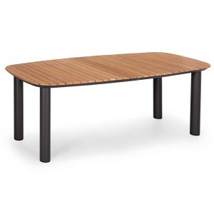 Градински комплект Eutopia Sm21128.01 с маса и 6 кросята - тъмно сив