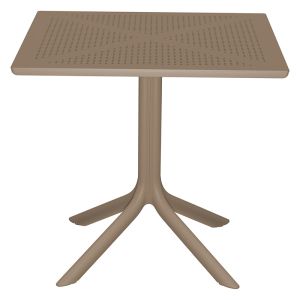 Градински комплект Groovy-festive от 5 части от полипропилен цвят капучино 80x80x74,5cm