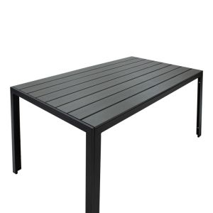 Garden set Nares-moly set 7 pcs. aluminum black-textile gray
