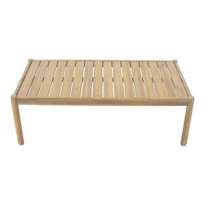 Verilan acacia wood garden set with rope and beige cushions