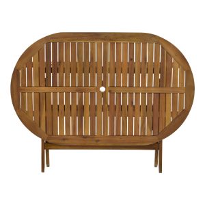 Градински комплект маса с 4 стола от акация масив Joter-falov 130x80x72cm