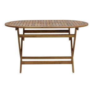 Градински комплект маса с 4 стола от акация масив Mobie-falov 130x80x72cm