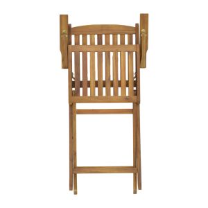 Градински комплект маса с 4 стола от акация масив Recofly-falov 130x80x72cm