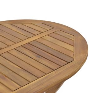 Градински комплект маса с 4 стола от акация масив Zerco-falov 130x80x72cm