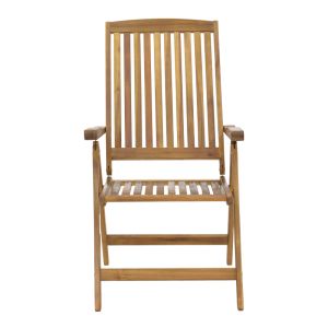Градински комплект маса с 4 стола от акация масив Zerco-falov 130x80x72cm