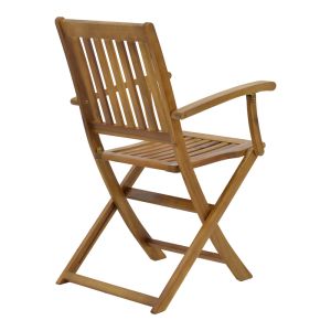 Градински комплект маса с 6 стола от акация масив Joter-falov 130x80x72cm