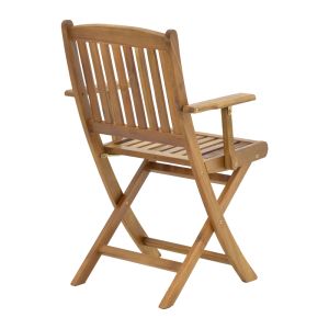 Градински комплект маса с 6 стола от акация масив Recofly-falov 130x80x72cm