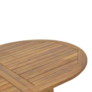 Градински комплект маса с 6 стола от акация масив Zerco-sopho 200/150x100x75cm