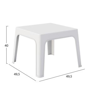 Garden set of 3 pieces Sleek Hm21274.01 white polypropylene