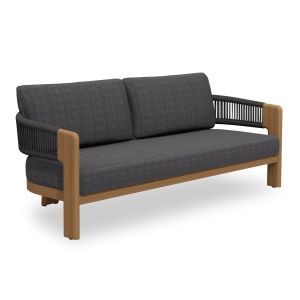 Garden set of 4 pieces Baron Sm6478.10 heat-transfer aluminum - dark gray rope and olefin