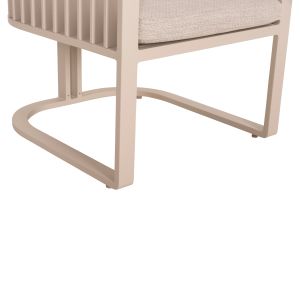Garden set of 5 pieces Cardinal Sm6423.05 red aluminum-beige olefin fabric