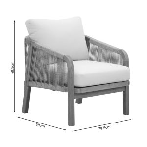 Градински сет/ холна гарнитура за дневна Malibu 4 части акация масив бежова дамаска