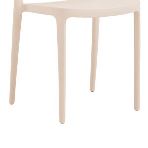 Градински стол Amvroan с Uv защита капучино Pp 51x49x79,5cm