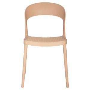 Градински стол Cleo полипропилен цвят капучино 49x54,5x80,5hcм Hm5936,03
