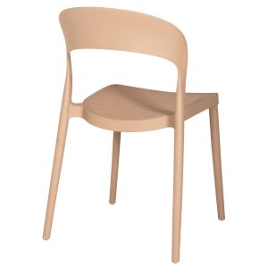 Градински стол Cleo полипропилен цвят капучино 49x54,5x80,5hcм Hm5936,03