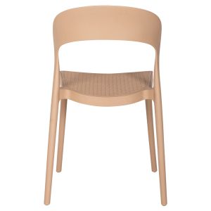 Градински стол Cleo полипропилен цвят капучино 49x54,5x80,5hcм Hm5936,03