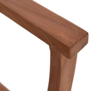 Garden chair Ermioni Hm18129 teak wood - natural color 60x59x84cm.