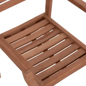 Garden chair Ermioni Hm18129 teak wood - natural color 60x59x84cm.