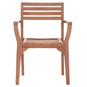Garden chair Ermioni Hm18129 teak wood - natural color 60x59x84cm.