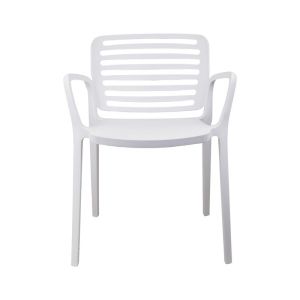Градински стол Fl7109 Layla бял цвят 55x59x78см