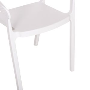 Градински стол Perfoe полипропилен в бяло 53,5x50,5x73hcm Hm5941,01