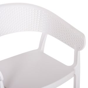 Градински стол Perfoe полипропилен в бяло 53,5x50,5x73hcm Hm5941,01