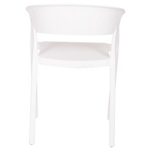 Градински стол Perfoe полипропилен в бяло 53,5x50,5x73hcm Hm5941,01