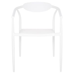 Градински стол Serly алуминий в бяло - бял текстилен 56x61x74,5hcм Hm6052,01