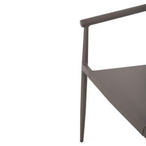 Градински стол Serly алуминий цвят шампанско -текстилен шампанско 56x61x74,5hcм Hm6052,04