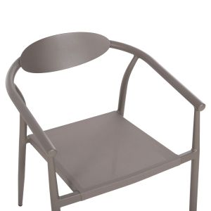 Градински стол Serly алуминий цвят шампанско -текстилен шампанско 56x61x74,5hcм Hm6052,04