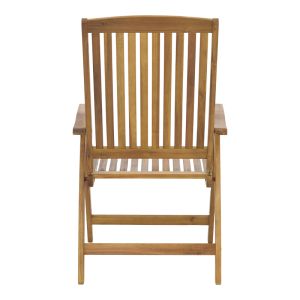 Градински стол Zerco натурално дърво акация масив 61x65x110cм